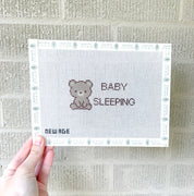Baby Sleeping Bear Canvas