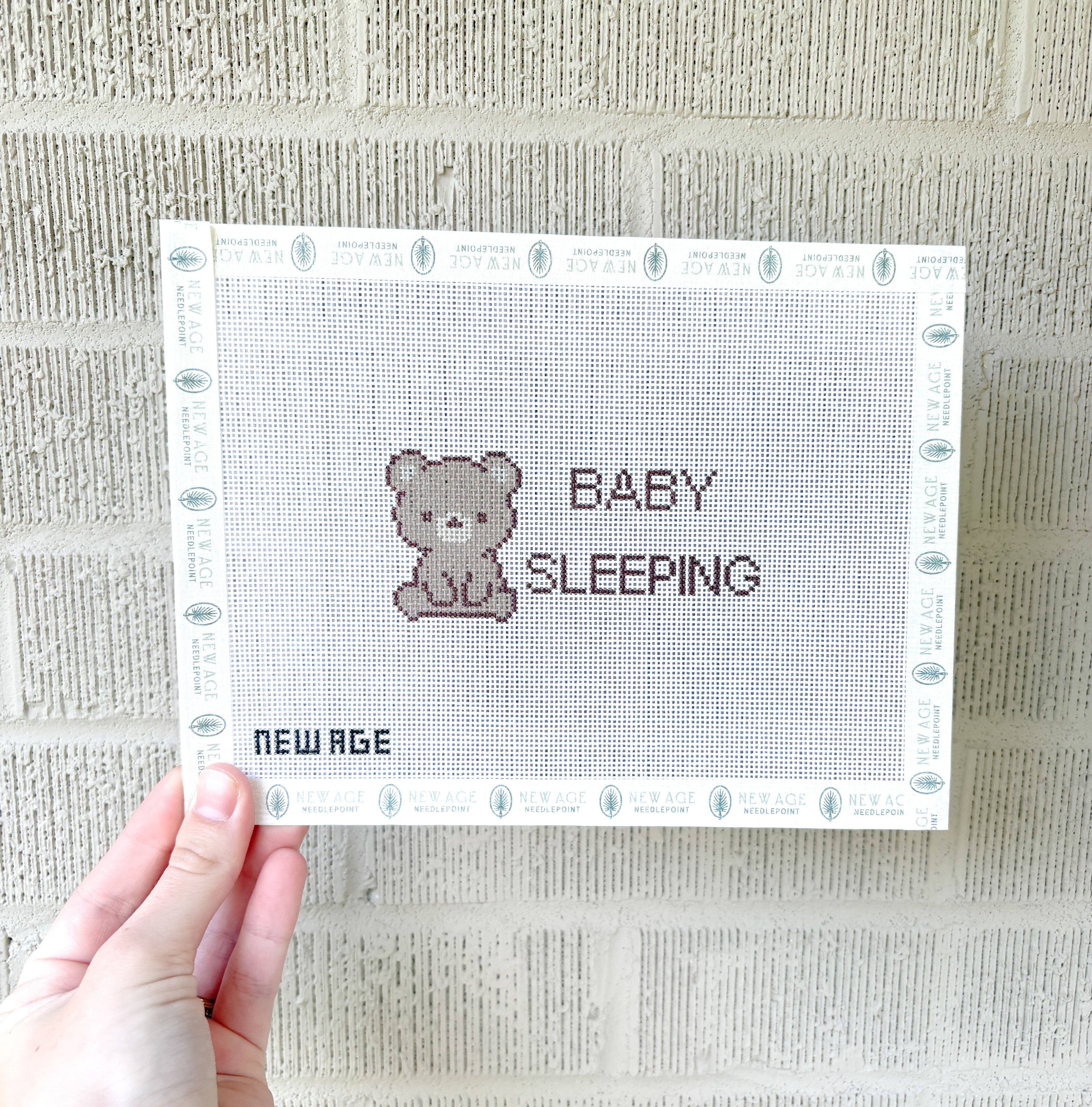 Baby Sleeping Bear Canvas