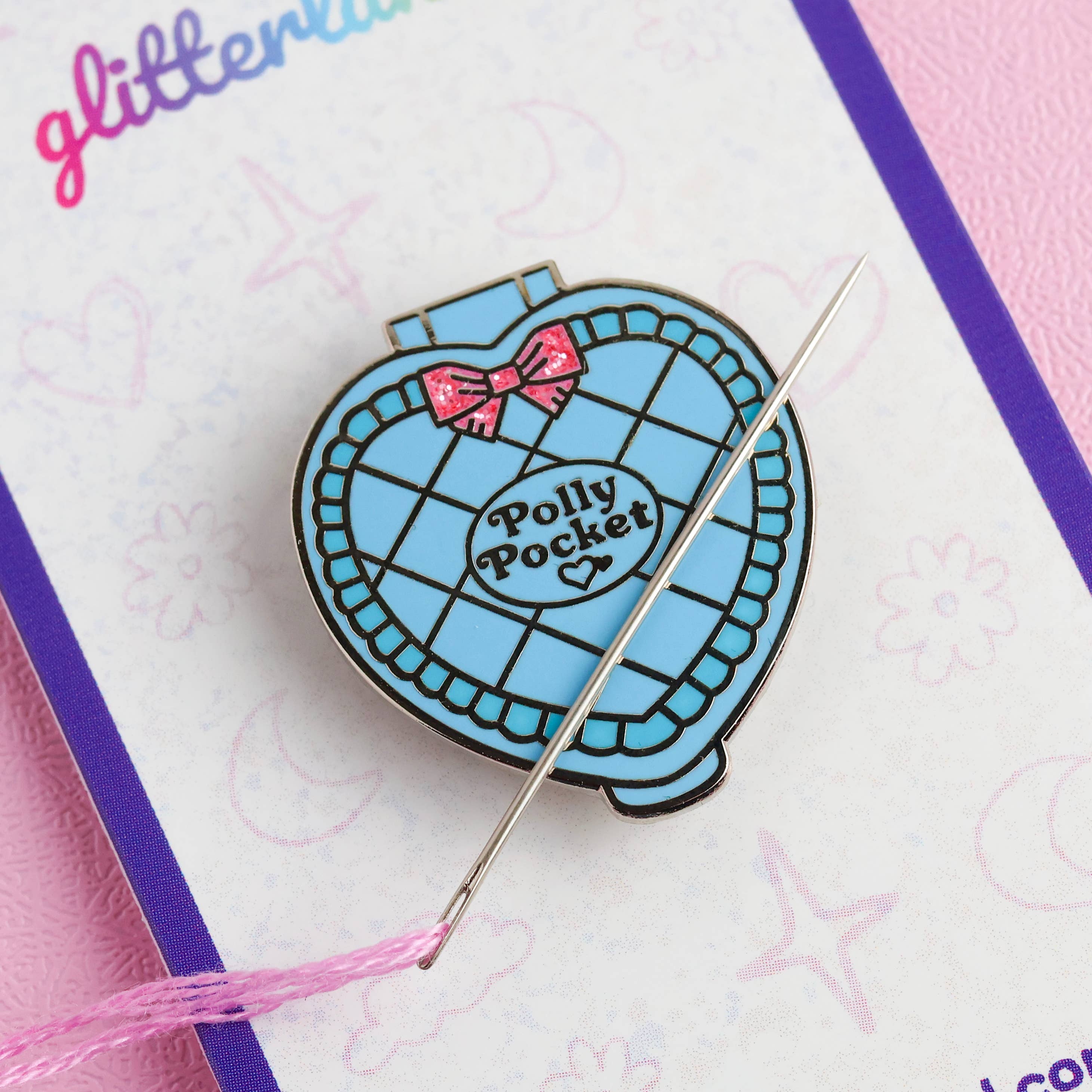 Orange Shell Polly Pocket Needle Minder