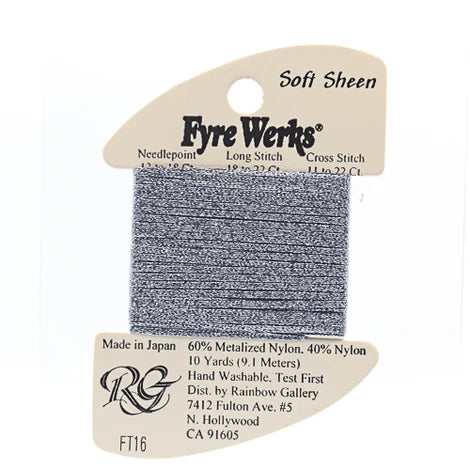 Fyre Werks Soft Sheen, Gunmetal FT16