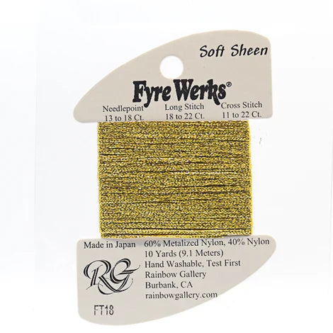 Fyre Werks Soft Sheen, Yellow Gold FT18