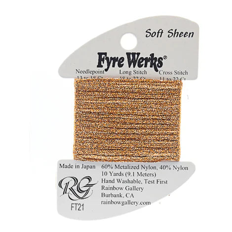 Fyre Werks Soft Sheen, Light Copper FT21