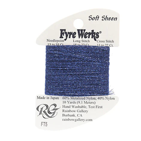 Fyre Werks Soft Sheen, Navy Blue FT5