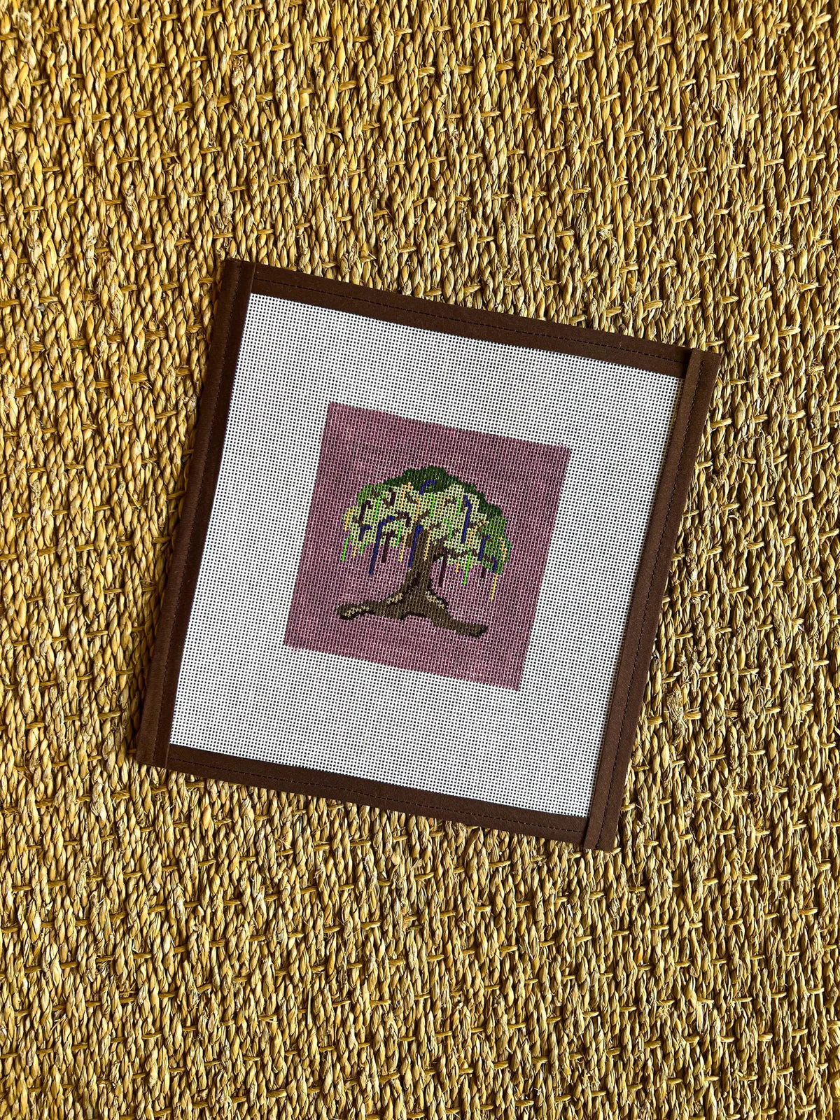 Mardi Gras Beads Tree Canvas