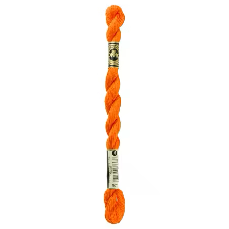 DMC 5 Pearl Cotton 971 Pumpkin