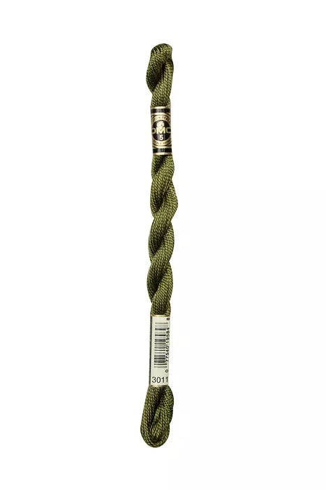 DMC 3 Pearl Cotton 3011 Deep Olive