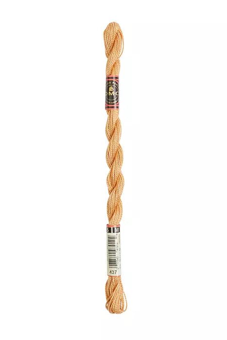 DMC 5 Pearl Cotton 437 Camel