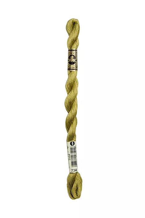 DMC 3 Pearl Cotton 734 Broken Olive