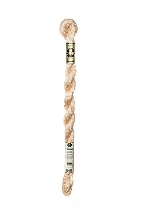 DMC 5 Pearl Cotton 945 Champagne