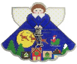 Angels with Charms: Over the Rooftops Canvas