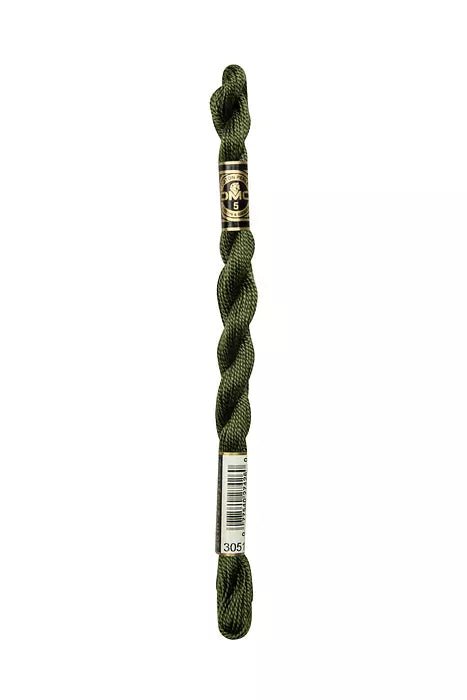 DMC 3 Pearl Cotton 3051 Forest Green
