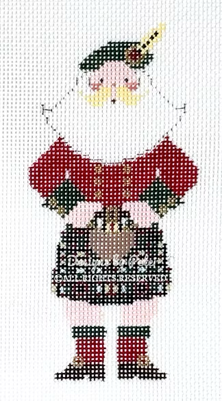 Scottish Santa Canvas