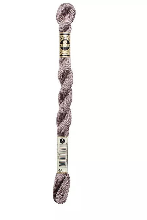 DMC 3 Pearl Cotton 451 Little Gray