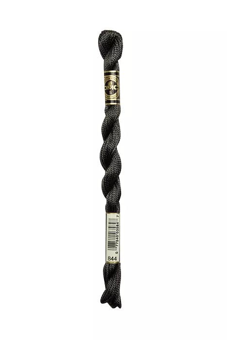 DMC 5 Pearl Cotton 844 Black Pepper