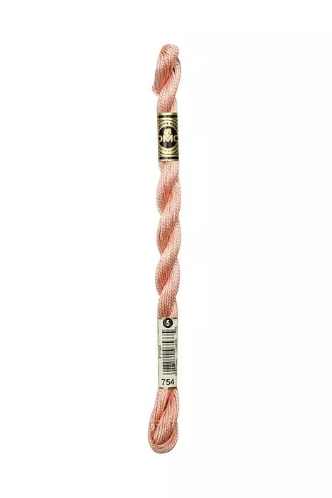 DMC 5 Pearl Cotton 754 Beige Rose