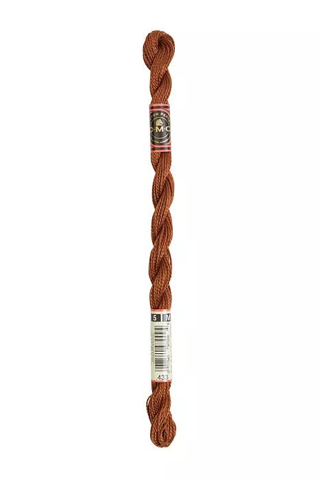 DMC 5 Pearl Cotton 433 Chocolate