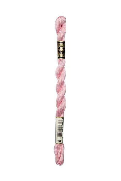 DMC 5 Pearl Cotton 963 Candy Pink
