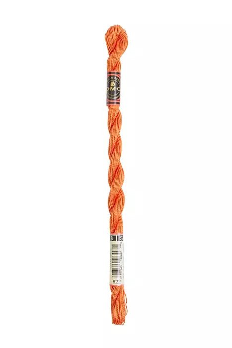 DMC 5 Pearl Cotton 922 Terracotta
