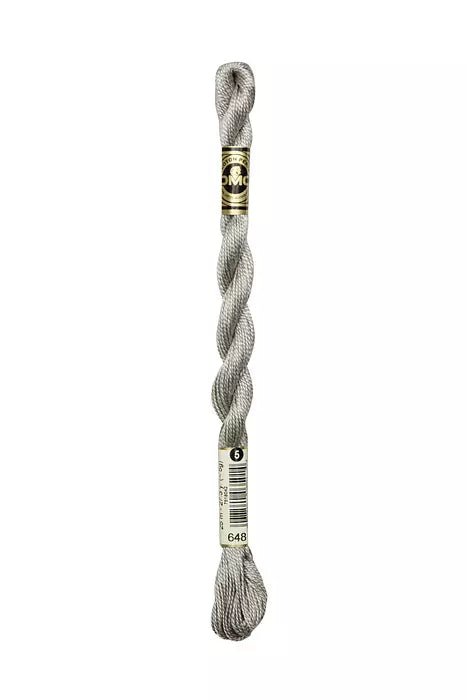 DMC 3 Pearl Cotton 648 White Pepper