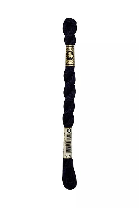DMC 5 Pearl Cotton 939 Elderberry Blue
