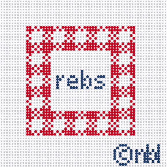 Ole Miss Gingham Mini Square 2.2 Canvas