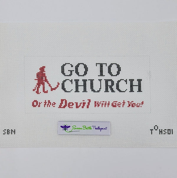 Go to Church Canvas